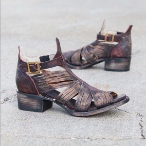 Freebird Arrow Bootie sandals Boho 10